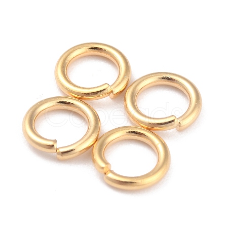 Rack Plating Brass Open Jump Rings X-KK-O139-18O-G-1