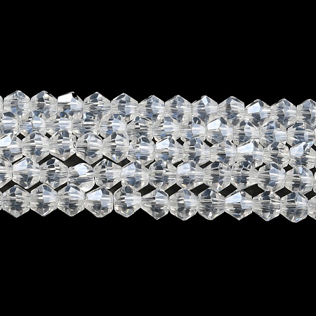 Transparent Electroplate Glass Beads Strands EGLA-A039-T2mm-A13-1