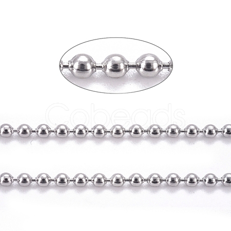 304 Stainless Steel Ball Chains CHS-F009-01A-P-1