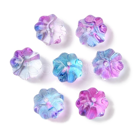 Transparent Spray Paint Glass Beads GLAA-Z011-10C-1