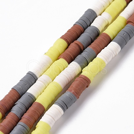 Handmade Polymer Clay Bead Strands CLAY-C003-02C-1