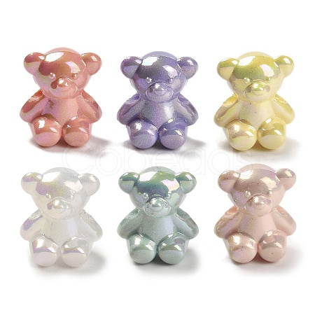 UV Plating Iridescent Acrylic Beads MACR-R003-03A-1