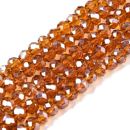 Electroplate Glass Beads Strands EGLA-A044-T3mm-A04-1