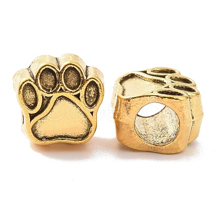 Tibetan Style Alloy European Beads FIND-H038-03AG-1