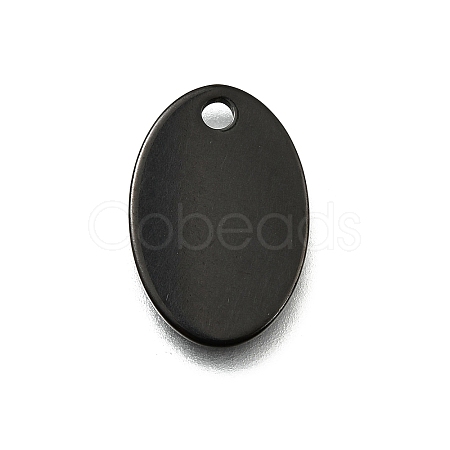 Ion Plating(IP) 304 Stainless Steel Stamping Blank Tag Pendants STAS-S028-02B-1