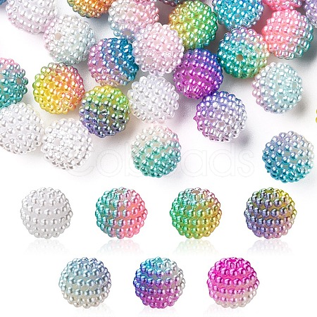 Imitation Pearl Acrylic Beads OACR-FS0001-29-1