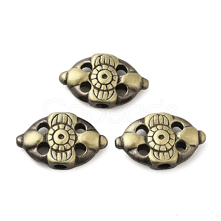 Tibetan Style Rack Plating Brass Bead KK-Q805-29AB-1