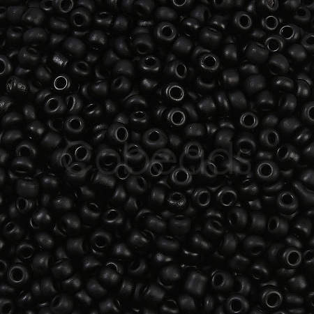 Frosted Opaque 8/0 Glass Seed Beads SEED-R029-3mm-A07-1