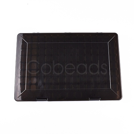 124 Grids Polypropylene(PP) Craft Organizer Case Storage Box CON-K004-08-1
