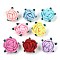 Cotton Knitting Artificial Flower, Ornament Accessories, Mixed Color, 56x61.5x39mm