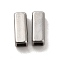 Non-Tarnish 304 Stainless Steel Beads, Rectangle, Stainless Steel Color, 10x4x4mm, Hole: 2.5x2.5mm