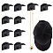 Adhesive Resin Hook Hangers, Wall Mounted Hooks, for Hat, Bag, Black, 38x48x33mm