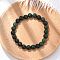 Natural Moss Agate Beaded Stretch Bracelets, Round, 2 inch(5.2cm), Bead: 8mm, 22~24pcs/Strand