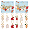 12Pcs 6 Style Alloy Enamel Rabbit & Carrot Charm Locking Stitch Markers, Gold Tone 304 Stainless Steel Clasp Locking Stitch Marker, Mixed Color, 2.6~2.7cm, 2pcs/style