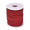 50 Yards Faux Suede Cord, Faux Suede Lace, for Jewelry Making, FireBrick, 2.5mm