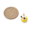 Glass Seed Beaded Bird Charms PALLOY-MZ00971-3