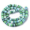 Handmade Polymer Clay Beads Strands CLAY-R089-6mm-080-2