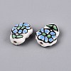 Handmade Porcelain Ceramic Beads PORC-Q005-08D-2