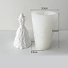 Goddess 3D Wedding Dress DIY Silicone Bust Portrait Candle Molds PW-WG63318-01-1