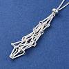 Rack Plating Brass Macrame Pouch Necklace Making for Gemstone Nuggets KK-M285-02A-S-2