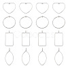 24Pcs 4 Styles Tibetan Style Alloy Connector Charms TIBEP-TA0001-45-3