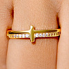 Alloy Rhinestone Plain Band Rings PW-WGCCD43-02-2
