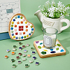 Square Porcelain Cabochons Sets PORC-WH0009-02-2