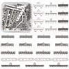 80Pcs 8 Styles Tibetan Style Alloy Chandelier Component Links FIND-GO0003-54-1