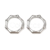 Brass Twister Clasps KK-P323-12P-1
