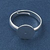 Adjustable Brass Pad Ring Settings KK-K414-10A-S-2