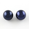 Round ABS Plastic Imitation Pearl Beads OACR-R053-24-1