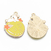 Alloy Enamel Pendants ENAM-T011-09KC-RS-2