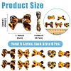 30Pcs 5 Styles Printed Transparent Acrylic Beads TACR-YW0003-46-3