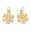 Christmas Rack Plating Brass Pendants KK-D037-01G-1