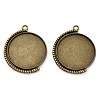 Zinc Alloy Pendant Cabochon Settings FIND-NH0001-13C-AB-1