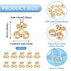 10Pcs Brass Micro Pave Clear Cubic Zirconia Charms KK-TA0002-85-4