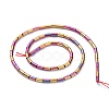 Electroplate Glass Beads Strands EGLA-K014-B-FP06-3