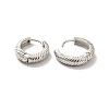 Long-Lasting Plated Brass Hoop Earrings X-EJEW-K093-13P-2