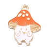 Autumn Theme Alloy Enamel Pendants X-ENAM-E361-03LG-2