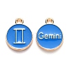 Alloy Enamel Pendants X-ENAM-S124-01B-02I-1