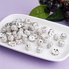 Cheriswelry 100Pcs 4 Styles Pave Disco Ball Beads RB-CW0001-01-4