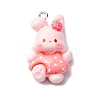 Opaque Resin Pendants RESI-V011-01B-1