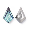 Embossed Glass Rhinestone Pendants GLAA-J101-01B-001BB-7