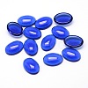K9 Glass Cabochons Oval Flat Back Cabochons X-GGLA-L002D-05-2