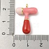 Brass Enamel Pendants KK-E093-03G-T-3