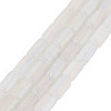 Electroplate Frosted Glass Beads Strands EGLA-T008-026-A01-2