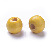 Dyed Natural Wood Beads WOOD-Q006-8mm-03-LF-2