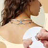 925 Sterling Silver Crystal Rhinestone Box Clasps STER-BC0004-41P-5
