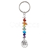 Tree of Life Tibetan Style Alloy Pendant Keychains KEYC-JKC00689-3