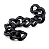 Handmade Spray Painted CCB Plastic Curb Chains AJEW-JB00737-01-1